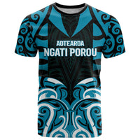 Custom Aotearoa Ngati Porou T Shirt Maori Pattern New Zealand - Polynesian Pride