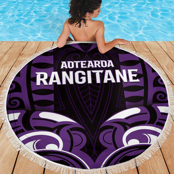 Aotearoa Rangitane Beach Blanket Maori Pattern New Zealand DT05