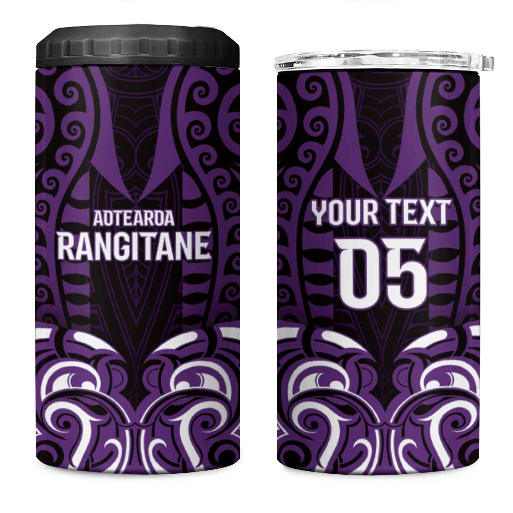 Custom Aotearoa Rangitane 4 in 1 Can Cooler Tumbler Maori Pattern New Zealand - Polynesian Pride
