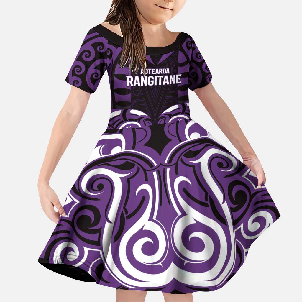 Custom Aotearoa Rangitane Family Matching Mermaid Dress and Hawaiian Shirt Maori Pattern New Zealand - Polynesian Pride