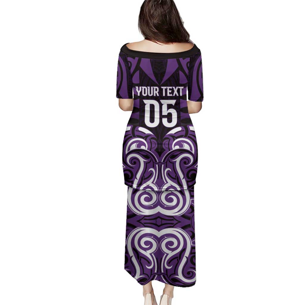 Custom Aotearoa Rangitane Family Matching Puletasi and Hawaiian Shirt Maori Pattern New Zealand - Polynesian Pride