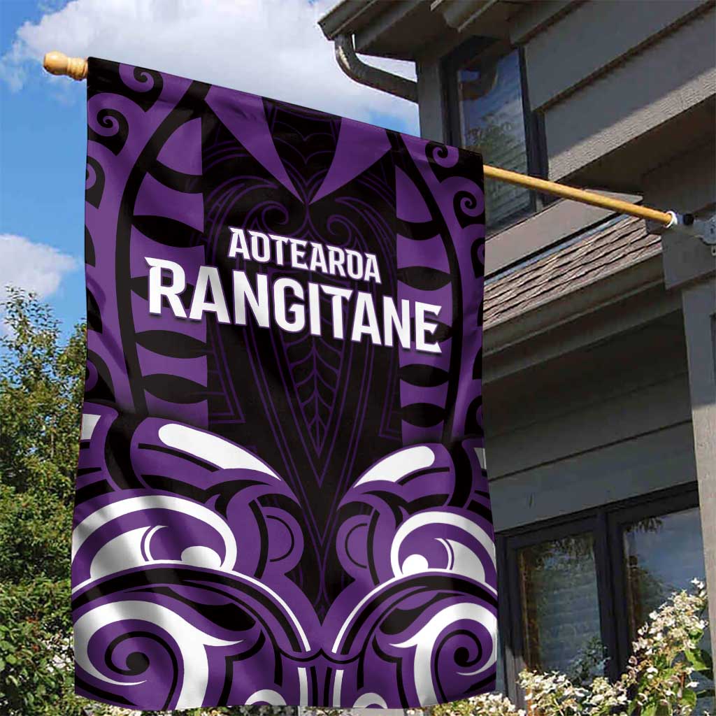 Aotearoa Rangitane Garden Flag Maori Pattern New Zealand - Polynesian Pride