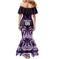 Custom Aotearoa Rangitane Mermaid Dress Maori Pattern New Zealand - Polynesian Pride