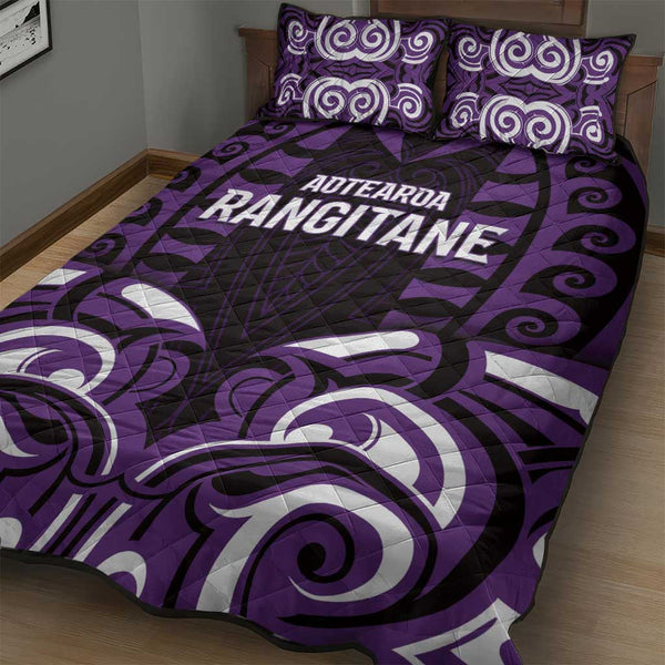 Aotearoa Rangitane Quilt Bed Set Maori Pattern New Zealand DT05