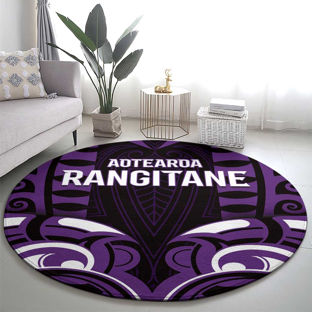 Aotearoa Rangitane Round Carpet Maori Pattern New Zealand - Polynesian Pride