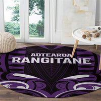 Aotearoa Rangitane Round Carpet Maori Pattern New Zealand - Polynesian Pride