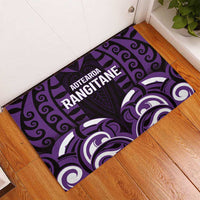 Aotearoa Rangitane Rubber Doormat Maori Pattern New Zealand - Polynesian Pride