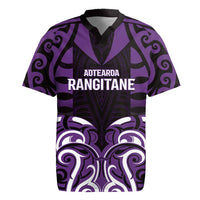 Custom Aotearoa Rangitane Rugby Jersey Maori Pattern New Zealand - Polynesian Pride