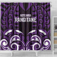 Aotearoa Rangitane Shower Curtain Maori Pattern New Zealand - Polynesian Pride