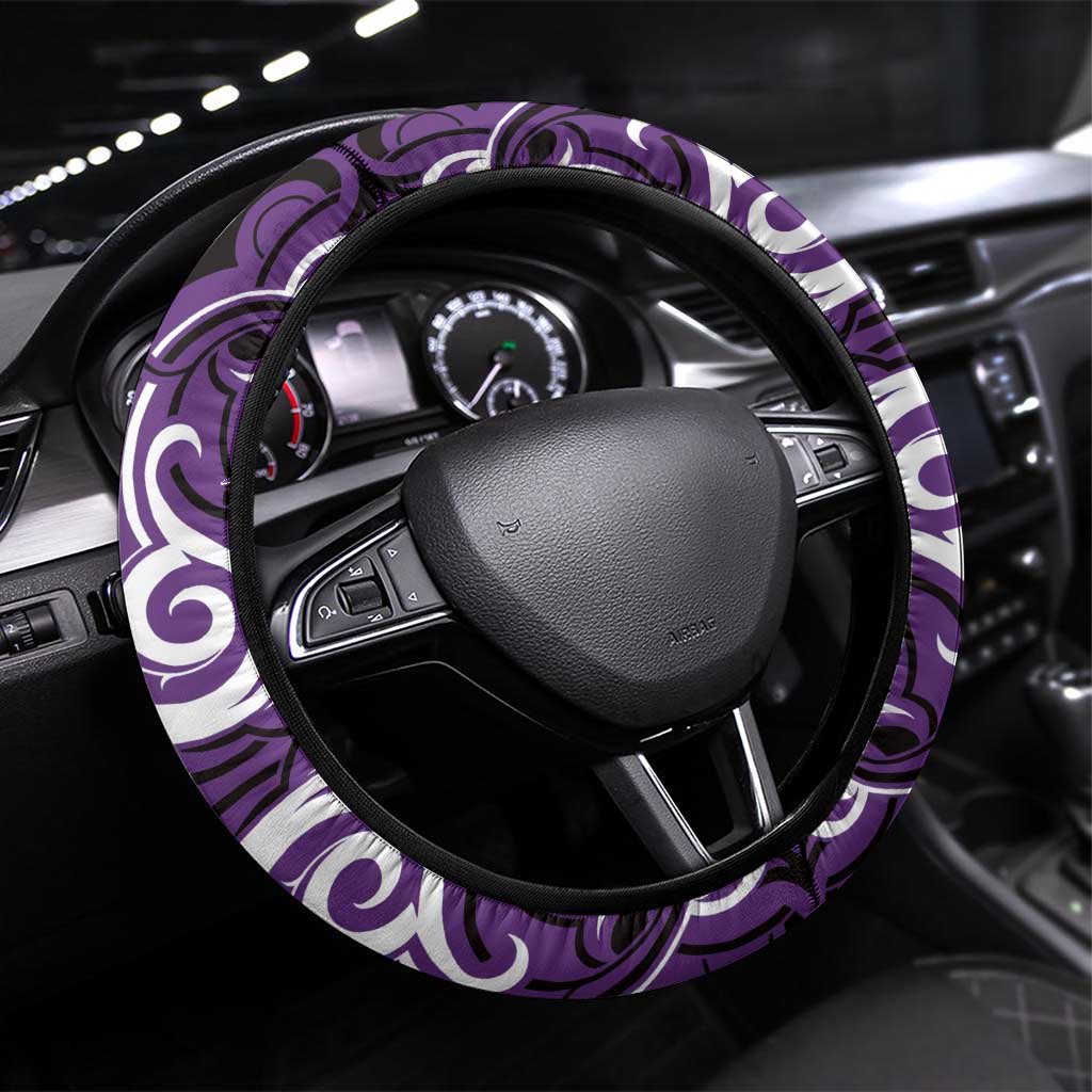 Aotearoa Rangitane Steering Wheel Cover Maori Pattern New Zealand - Polynesian Pride