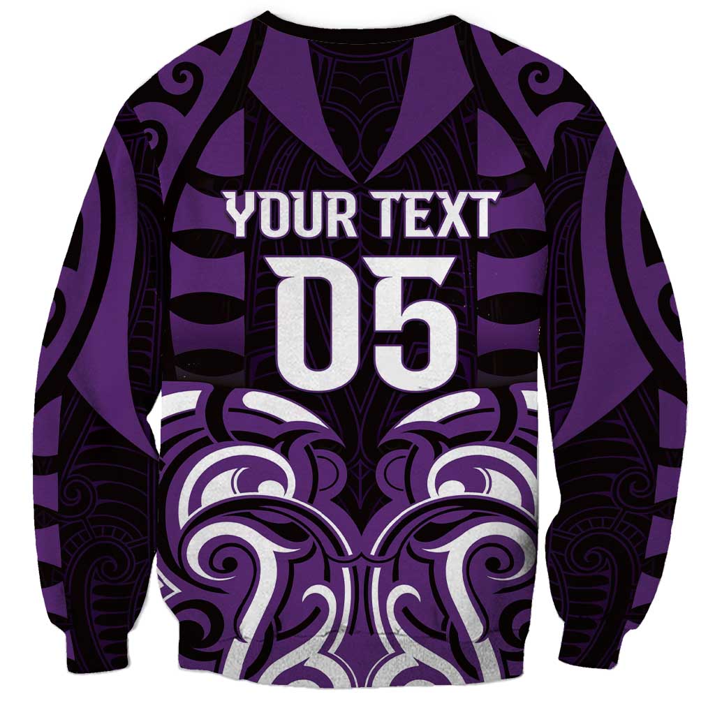 Custom Aotearoa Rangitane Sweatshirt Maori Pattern New Zealand - Polynesian Pride