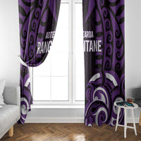 Aotearoa Rangitane Window Curtain Maori Pattern New Zealand - Polynesian Pride