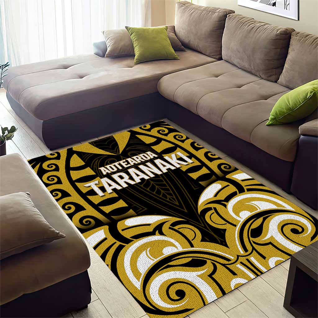 Aotearoa Taranaki Area Rug Maori Pattern New Zealand - Polynesian Pride