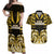 Custom Aotearoa Taranaki Couples Matching Off Shoulder Maxi Dress and Hawaiian Shirt Maori Pattern New Zealand - Polynesian Pride