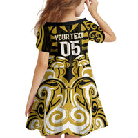 Custom Aotearoa Taranaki Family Matching Off Shoulder Maxi Dress and Hawaiian Shirt Maori Pattern New Zealand - Polynesian Pride