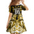 Custom Aotearoa Taranaki Family Matching Off Shoulder Short Dress and Hawaiian Shirt Maori Pattern New Zealand - Polynesian Pride