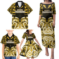 Custom Aotearoa Taranaki Family Matching Puletasi and Hawaiian Shirt Maori Pattern New Zealand - Polynesian Pride