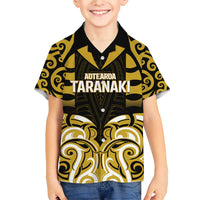 Custom Aotearoa Taranaki Family Matching Short Sleeve Bodycon Dress and Hawaiian Shirt Maori Pattern New Zealand - Polynesian Pride