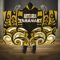 Aotearoa Taranaki Hooded Blanket Maori Pattern New Zealand - Polynesian Pride