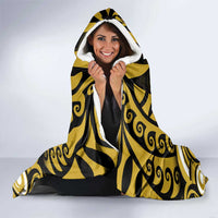 Aotearoa Taranaki Hooded Blanket Maori Pattern New Zealand - Polynesian Pride