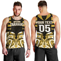 Custom Aotearoa Taranaki Men Tank Top Maori Pattern New Zealand - Polynesian Pride