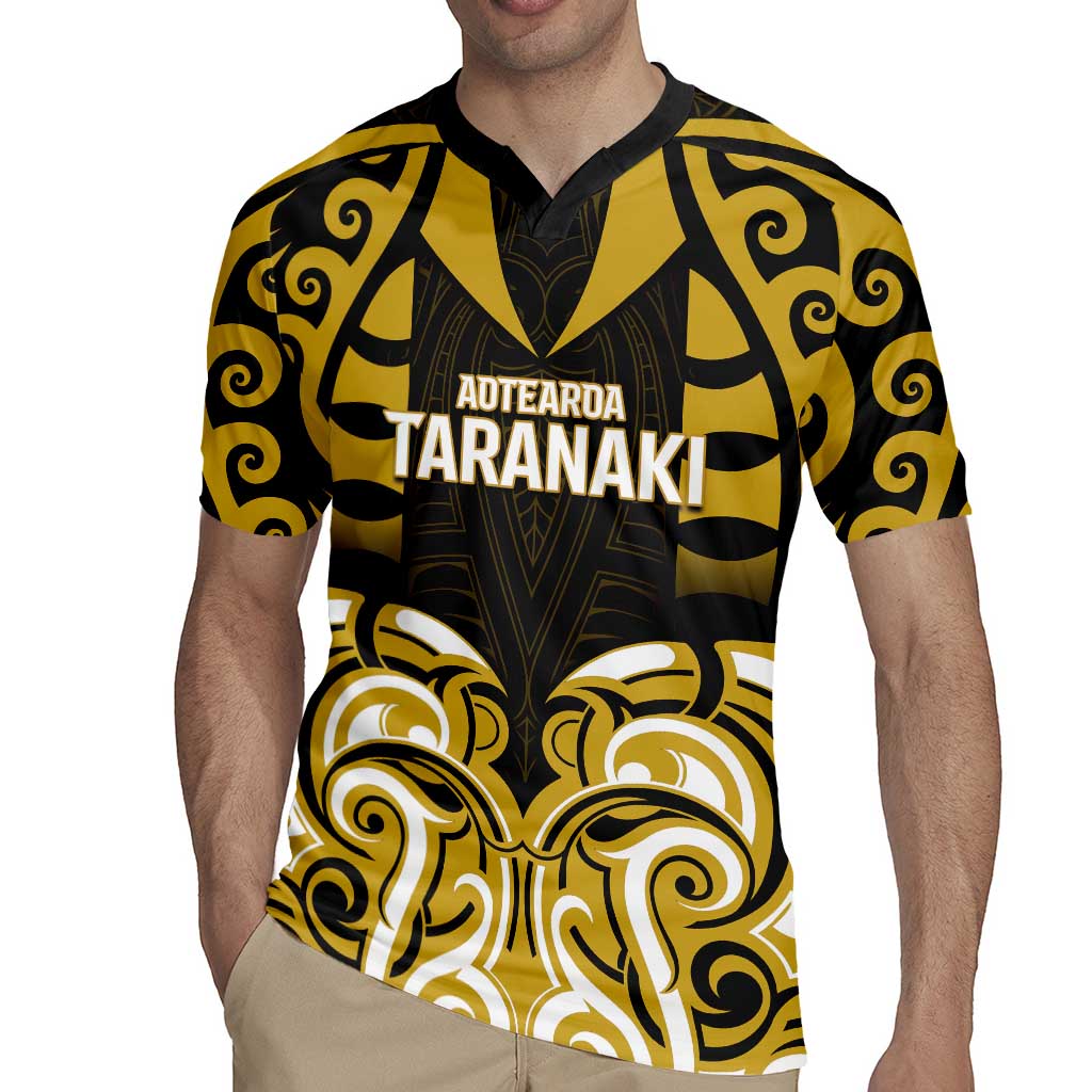 Custom Aotearoa Taranaki Rugby Jersey Maori Pattern New Zealand - Polynesian Pride