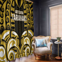 Aotearoa Taranaki Window Curtain Maori Pattern New Zealand - Polynesian Pride