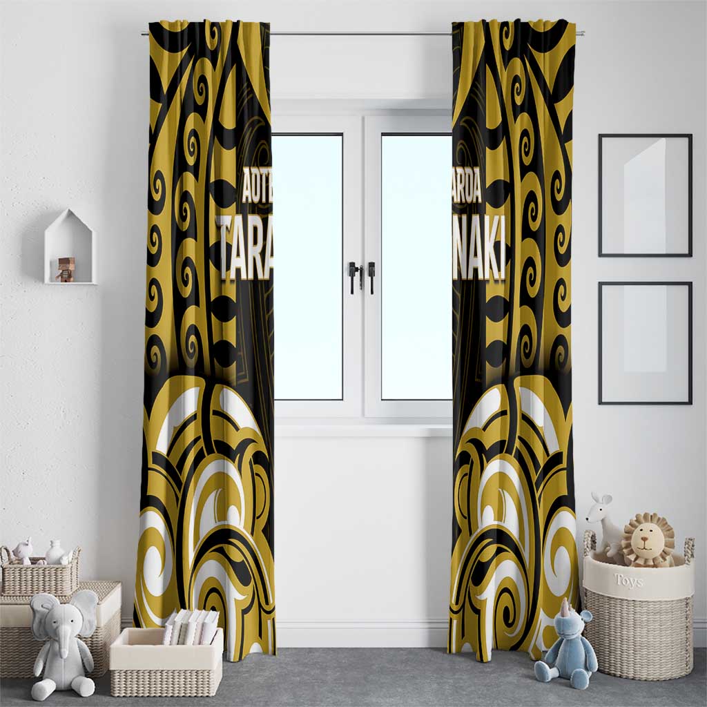 Aotearoa Taranaki Window Curtain Maori Pattern New Zealand - Polynesian Pride