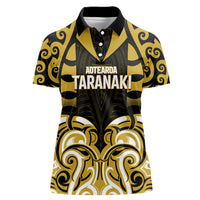 Custom Aotearoa Taranaki Women Polo Shirt Maori Pattern New Zealand - Polynesian Pride