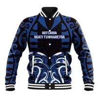Custom Aotearoa Ngati Tuwharetoa Baseball Jacket Maori Pattern New Zealand - Polynesian Pride