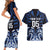 Custom Aotearoa Ngati Tuwharetoa Couples Matching Short Sleeve Bodycon Dress and Hawaiian Shirt Maori Pattern New Zealand - Polynesian Pride