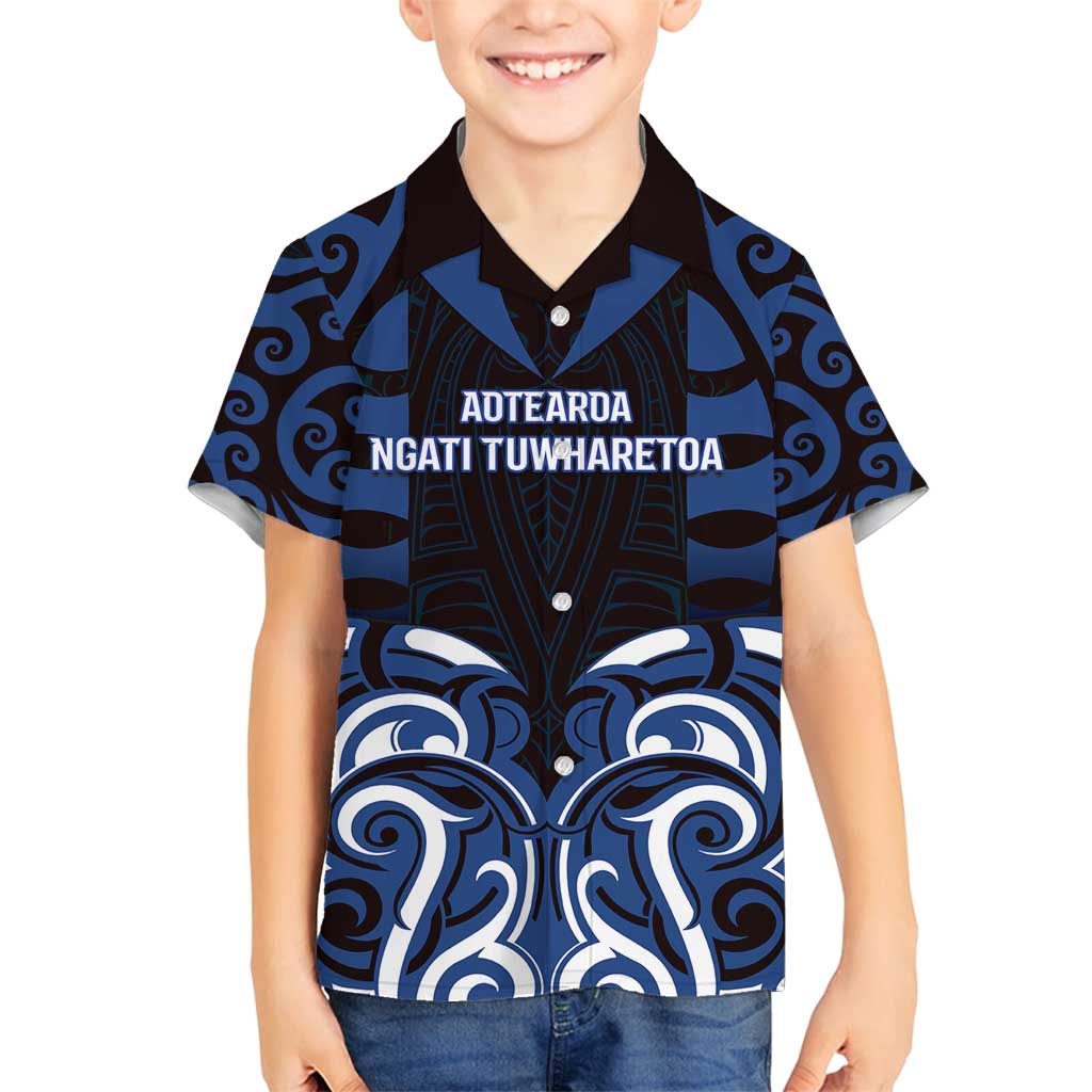 Custom Aotearoa Ngati Tuwharetoa Family Matching Long Sleeve Bodycon Dress and Hawaiian Shirt Maori Pattern New Zealand - Polynesian Pride