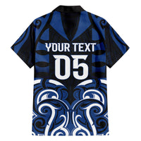 Custom Aotearoa Ngati Tuwharetoa Family Matching Off The Shoulder Long Sleeve Dress and Hawaiian Shirt Maori Pattern New Zealand - Polynesian Pride