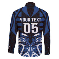 Custom Aotearoa Ngati Tuwharetoa Family Matching Off The Shoulder Long Sleeve Dress and Hawaiian Shirt Maori Pattern New Zealand - Polynesian Pride