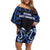 Custom Aotearoa Ngati Tuwharetoa Family Matching Off Shoulder Short Dress and Hawaiian Shirt Maori Pattern New Zealand - Polynesian Pride