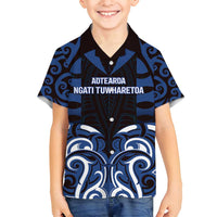 Custom Aotearoa Ngati Tuwharetoa Family Matching Summer Maxi Dress and Hawaiian Shirt Maori Pattern New Zealand - Polynesian Pride