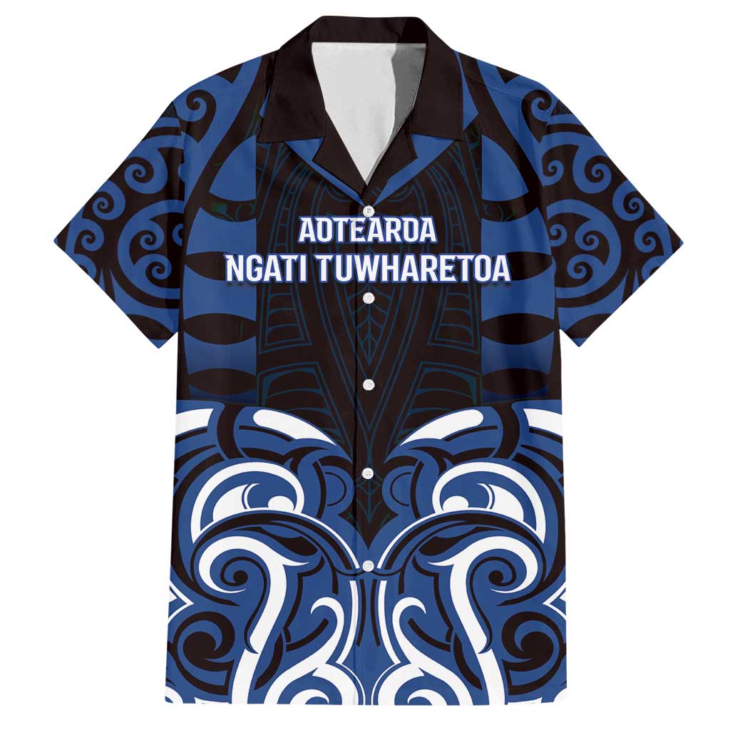 Custom Aotearoa Ngati Tuwharetoa Family Matching Tank Maxi Dress and Hawaiian Shirt Maori Pattern New Zealand - Polynesian Pride