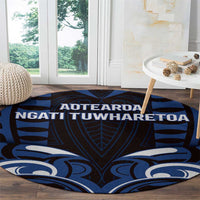 Aotearoa Ngati Tuwharetoa Round Carpet Maori Pattern New Zealand - Polynesian Pride