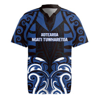 Custom Aotearoa Ngati Tuwharetoa Rugby Jersey Maori Pattern New Zealand - Polynesian Pride