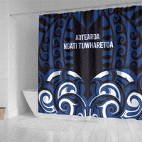 Aotearoa Ngati Tuwharetoa Shower Curtain Maori Pattern New Zealand - Polynesian Pride