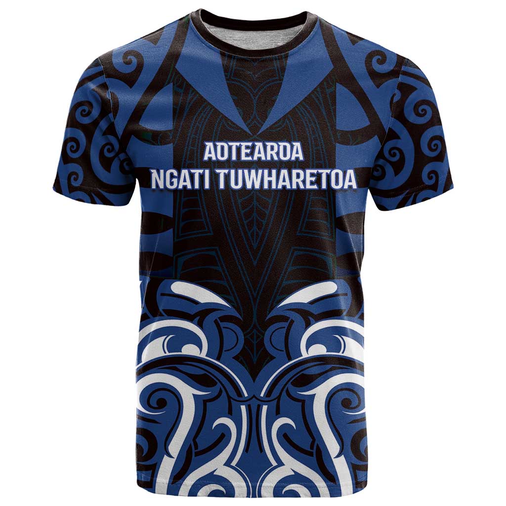 Custom Aotearoa Ngati Tuwharetoa T Shirt Maori Pattern New Zealand - Polynesian Pride
