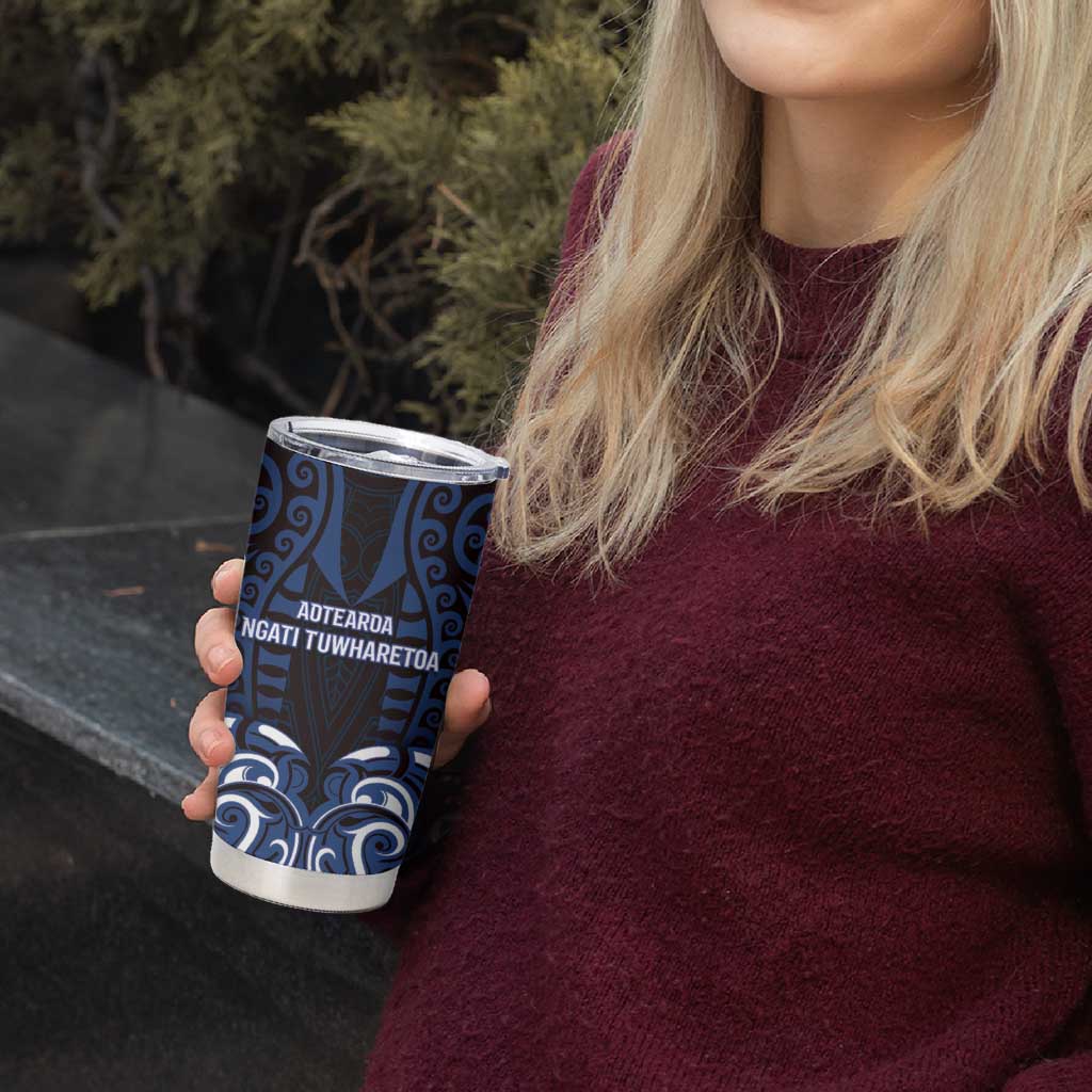 Custom Aotearoa Ngati Tuwharetoa Tumbler Cup Maori Pattern New Zealand - Polynesian Pride