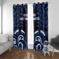 Aotearoa Ngati Tuwharetoa Window Curtain Maori Pattern New Zealand - Polynesian Pride