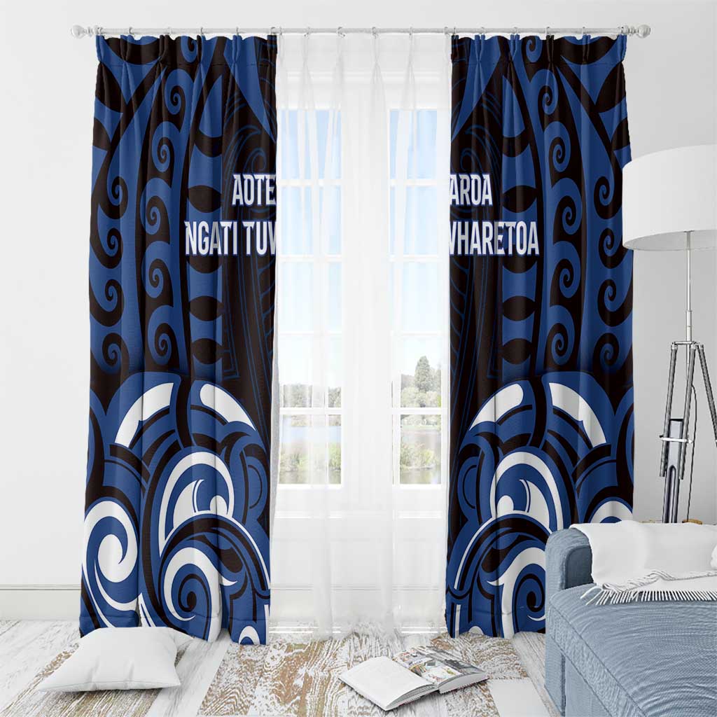 Aotearoa Ngati Tuwharetoa Window Curtain Maori Pattern New Zealand - Polynesian Pride