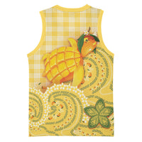 Hawaii Palaka Basketball Jersey Cute Ripe Mango Turtle On The Waves