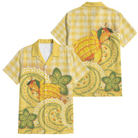 Hawaii Palaka Family Matching Tank Maxi Dress and Hawaiian Shirt Cute Ripe Mango Turtle On The Waves