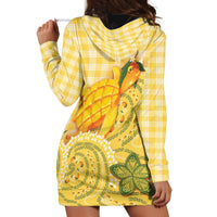 Hawaii Palaka Hoodie Dress Cute Ripe Mango Turtle On The Waves