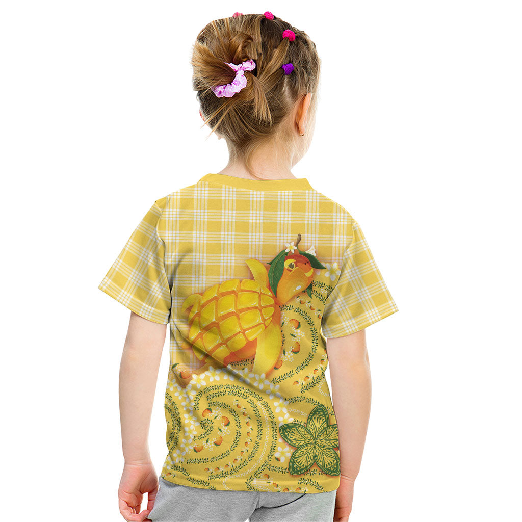 Hawaii Palaka Kid T Shirt Cute Ripe Mango Turtle On The Waves