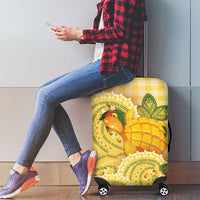 Hawaii Palaka Luggage Cover Cute Ripe Mango Turtle On The Waves