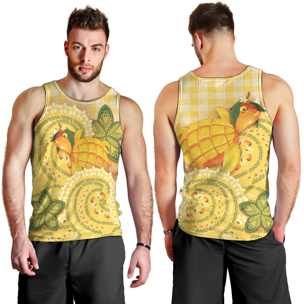 Hawaii Palaka Men Tank Top Cute Ripe Mango Turtle On The Waves